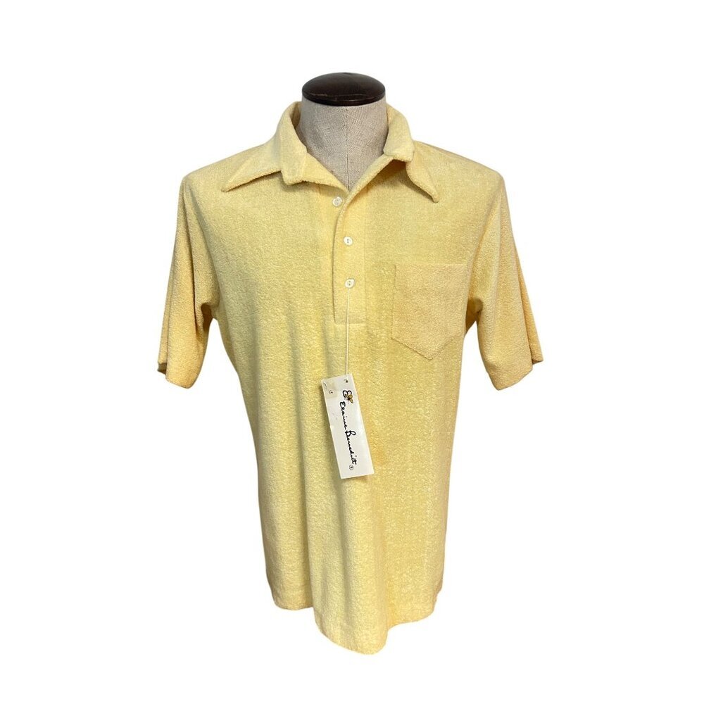 Vintage Elaine Benedict for George Cook Terrycloth Shirt NWT Large Fits Medium